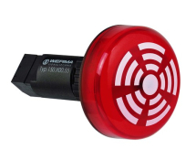 15010055 - Werma - Heavy Duty LED Buzzer - Continuous tone - 24V DC - Red
