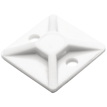 MB WHITE SELF ADH CABLE TIE MOUNT 19MM X 19MM MB WHITE SELF ADH CABLE TIE MOUNT 19MM X 19MM
