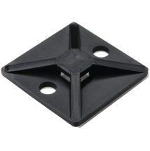MB BLACK SELF ADH CABLE TIE MOUNT 28MM X 28MM