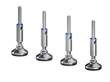 HD Levelling foot, without base mount, Stainless steel 1.4301