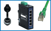 Lutze Ethernet Kits - Unmanaged 4-Port Ethernet Switch Kit - 772004KIT