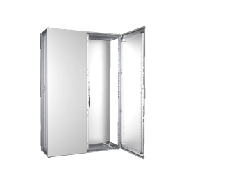 VX Baying enclosure system, WHD: 1200x1800x400 mm, stainless steel, two doors VX Baying enclosure system, WHD: 1200x1800x400 mm, stainless steel, two doors