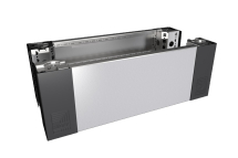 VX plinth with trim panel, front/rear, H: 200 mm, for W: 600mm, stainless steel