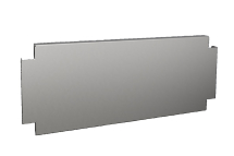 VX Base/plinth trim panel, side, H: 200 mm, for D: 500 mm, stainless steel