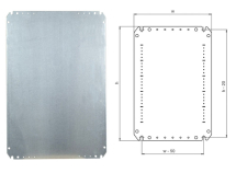 Wall Mounting Plate - 2.5mm Steel