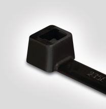 BLACK CABLE TIE BASE 28X28MM